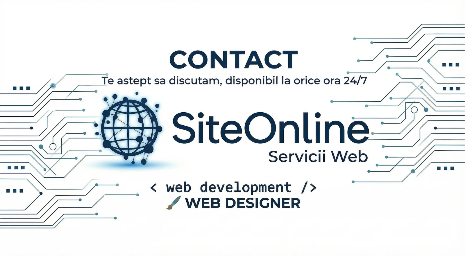 servicii web site online suport